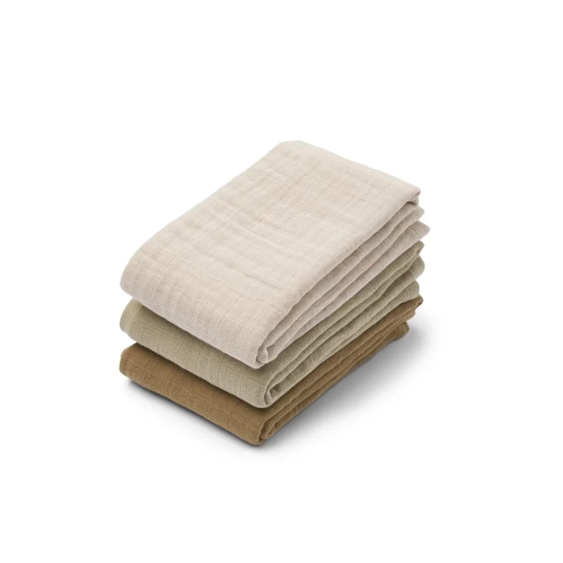 Lewis Muslin Cloth 3-Pack Sandy mix