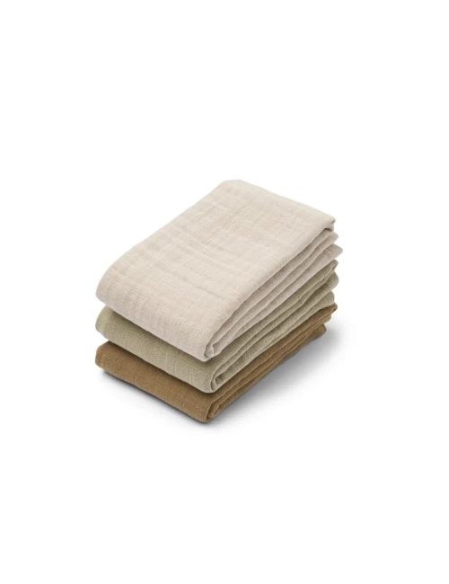 Lewis Muslin Cloth 3-Pack Sandy mix