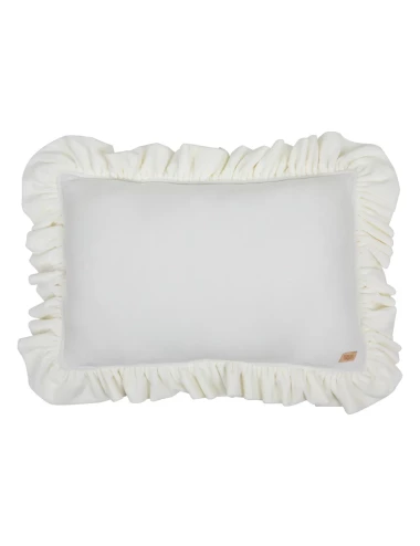 Coussin en velours - Blanc