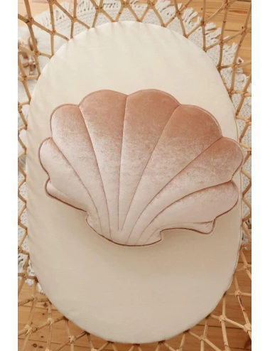 Coussin en velours - Coquillage (47x42)