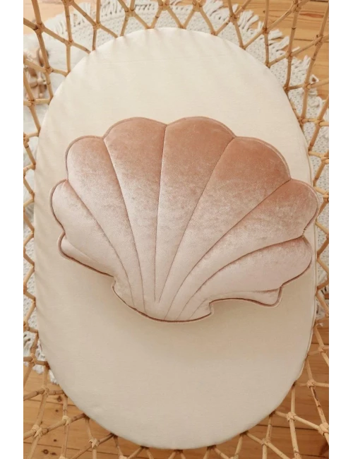 Coussin en velours - Coquillage (47x42)