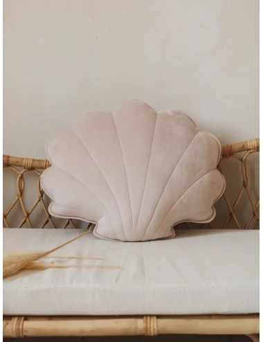 Coussin en velours - Coquillage (49x45)