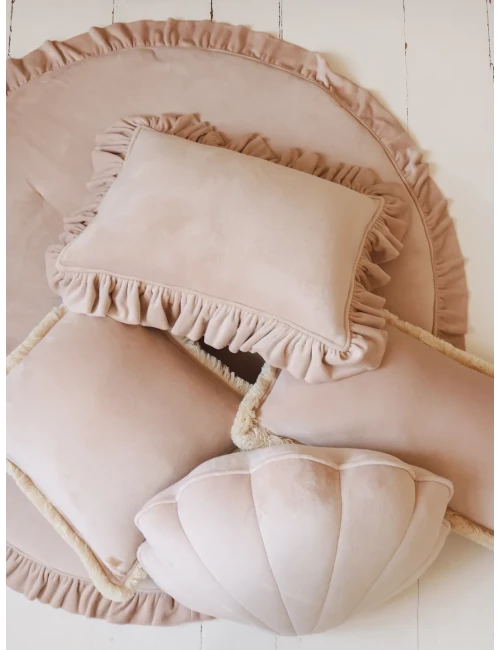 Coussin en velours - Coquillage (49x45)