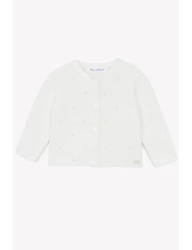 Cardigan - Chiné maille ajourée