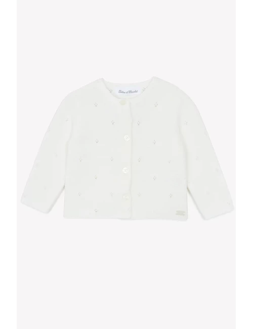 Cardigan - Chiné maille ajourée