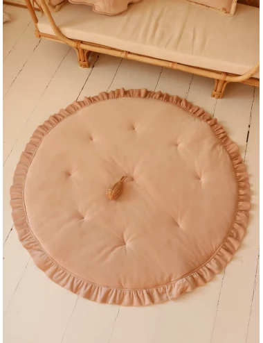 Tapis de jeu en velours - Rose poudré