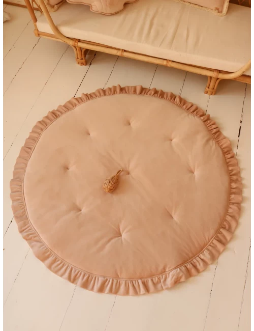 Tapis de jeu en velours - Rose poudré