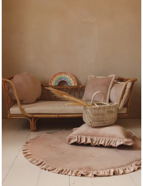Tapis de jeu en velours - Rose poudré