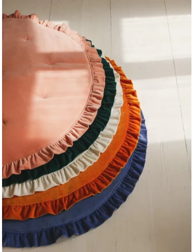 Tapis de jeu en velours - Abricot