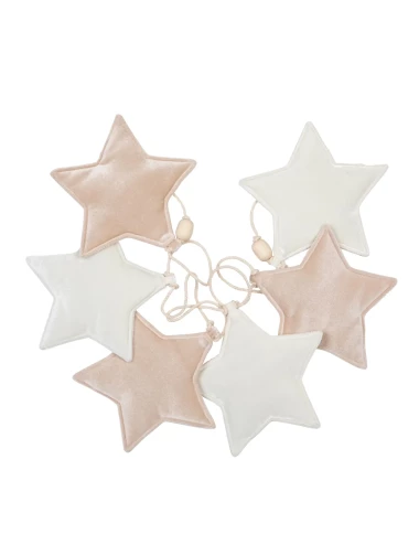 Guirlande velours Etoiles - Gold dust