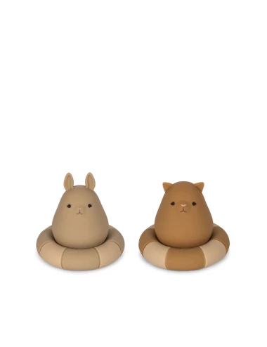 2 PACK SILICONE BATH TOYS SWIM RING