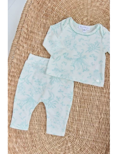 Pyjama deux pièces - Toile de Jouy