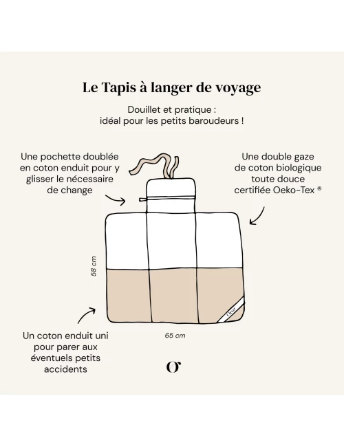 Tapis à langer de voyage