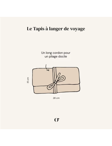Tapis à langer de voyage