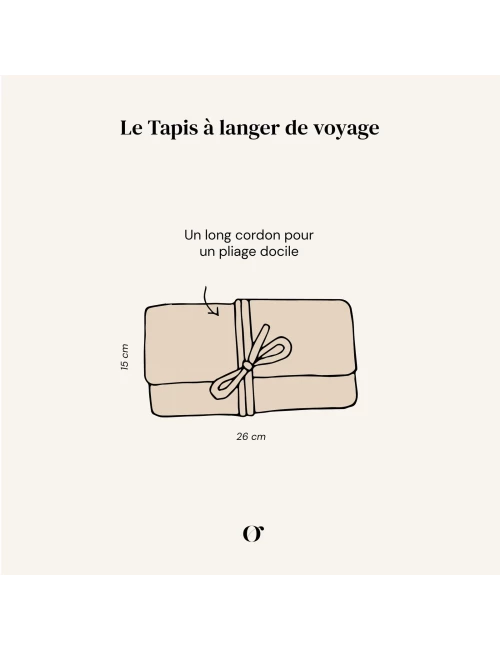 Tapis à langer de voyage