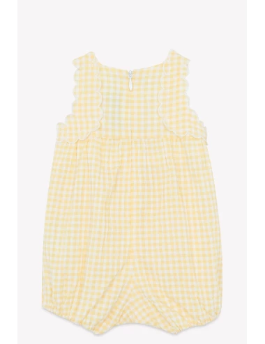 Combinaison - Vichy smock brodé