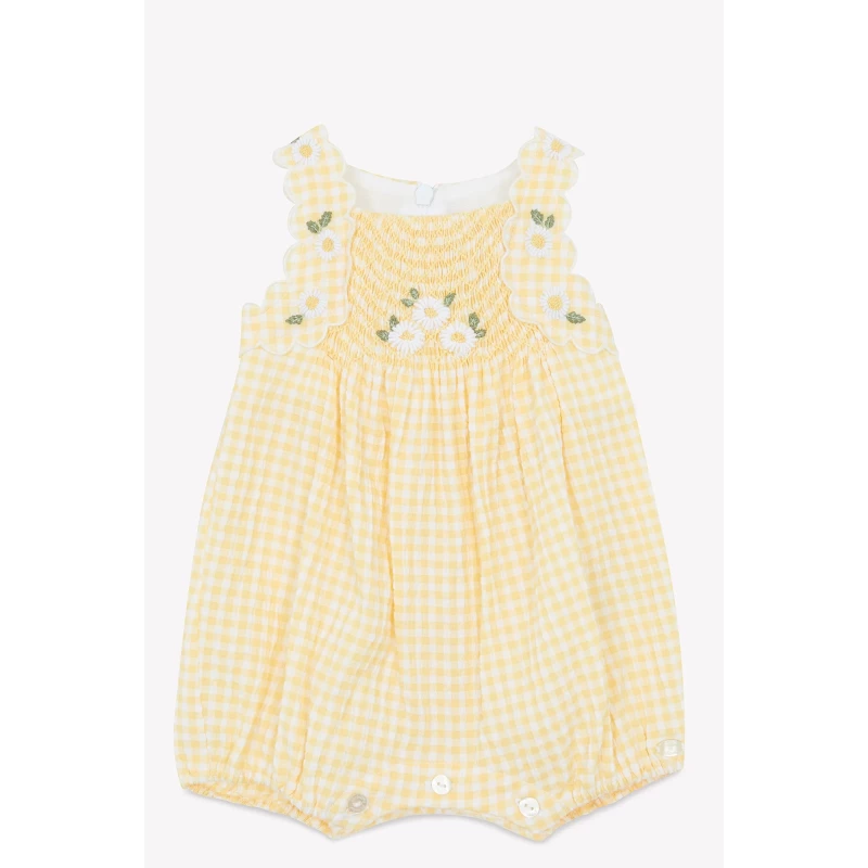 Combinaison - Vichy smock brodé
