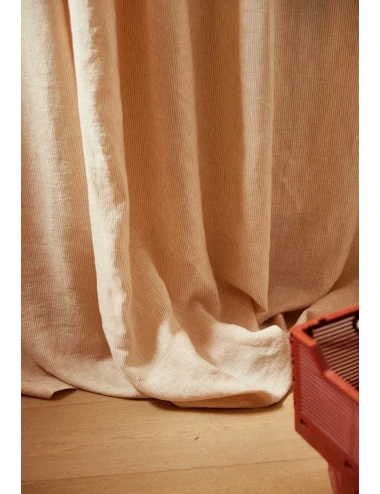 Rideau en lin lavé - Glaise/Milk (135 x 260 cm)