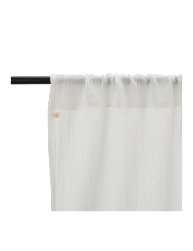 Rideau en gaze de coton - Snow (135 x 280 cm)