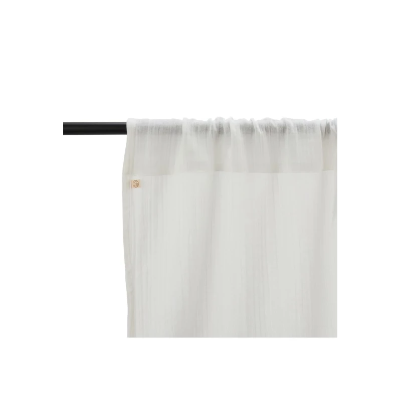 Rideau en gaze de coton - Snow (135 x 280 cm)