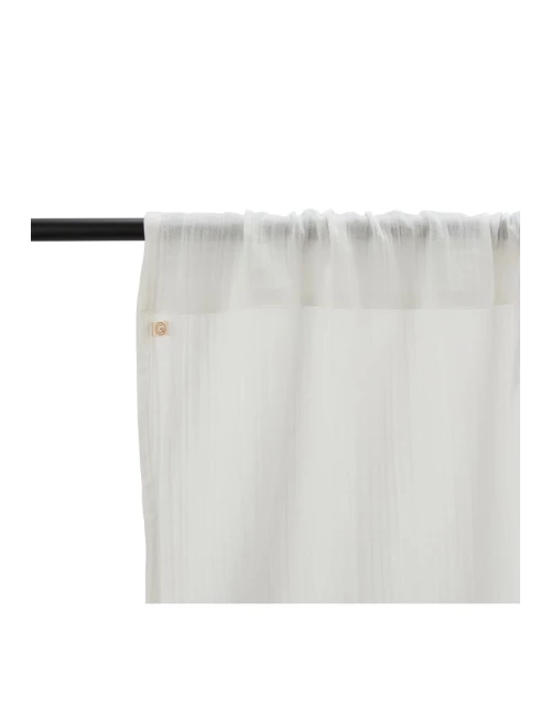 Rideau en gaze de coton - Snow (135 x 280 cm)