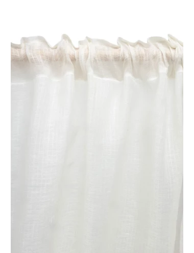 Rideau en gaze de coton - Snow (135 x 280 cm)