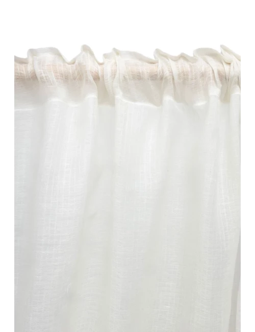 Rideau en gaze de coton - Snow (135 x 280 cm)