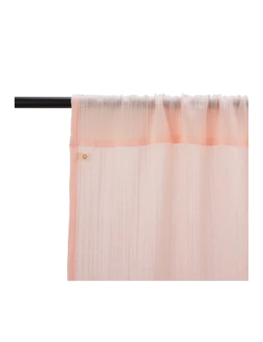 Rideau en gaze de coton - Poudré (135 x 280 cm)