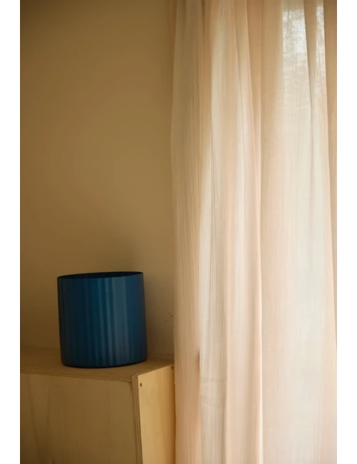 Rideau en gaze de coton - Poudré (135 x 280 cm)