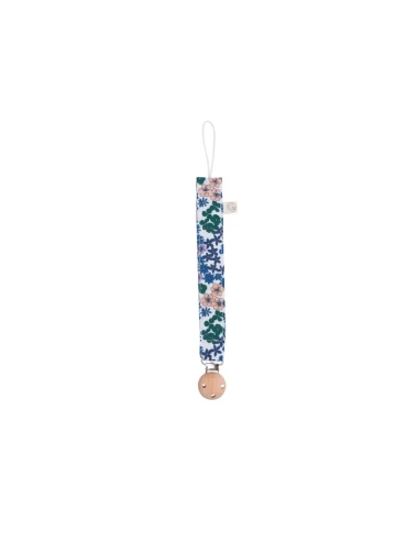 Attache tétine - Flower Azur