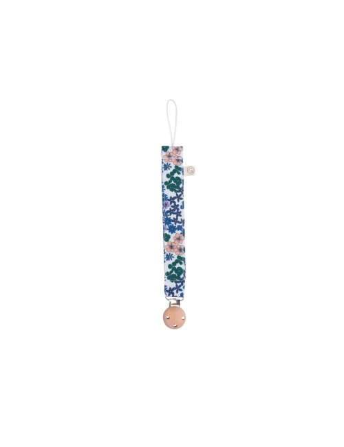 Attache tétine - Flower Azur