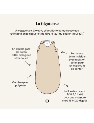 Gigoteuse évolutive 6-24 mois