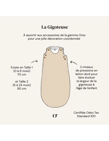 Gigoteuse évolutive 0-6 mois