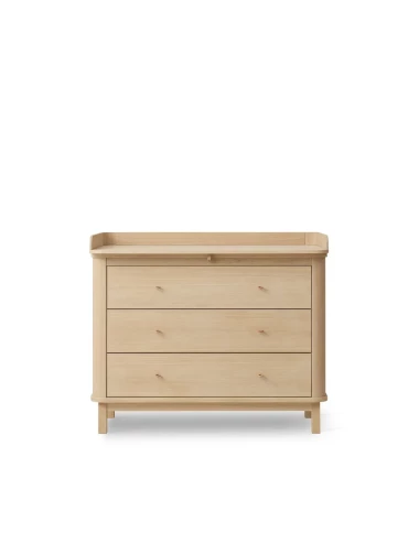 Commode à langer 3 tiroirs Wood - chêne