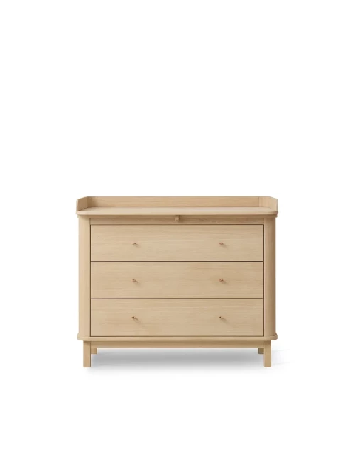 Commode à langer 3 tiroirs Wood - chêne