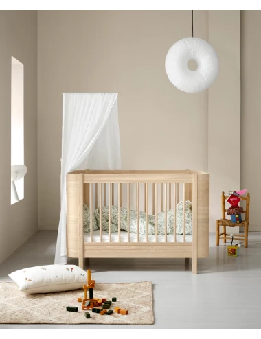 Lit bébé évolutif Wood Mini+ - chêne