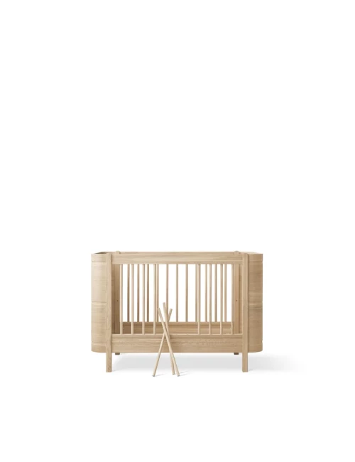 Lit bébé évolutif Wood Mini+ - chêne