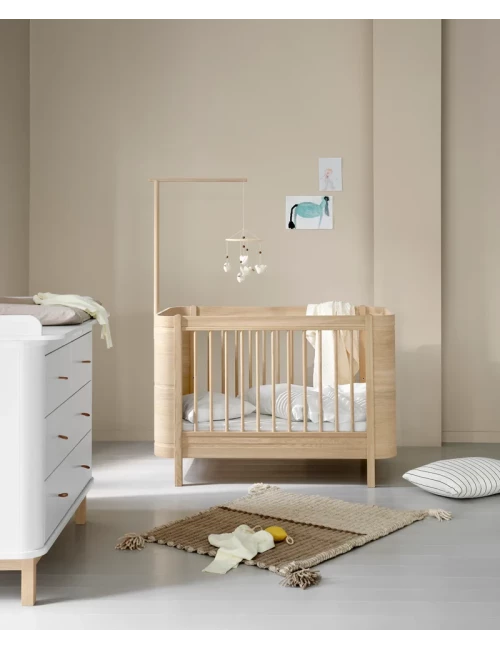 Lit bébé évolutif Wood Mini+ - chêne