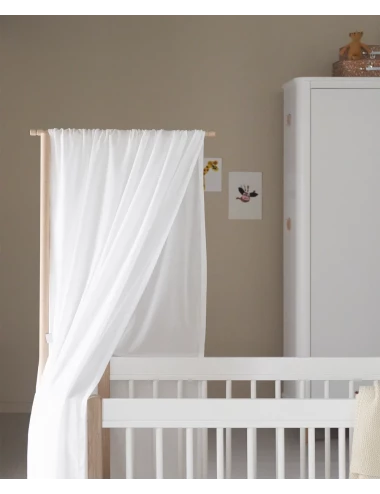 Ciel de lit pour lit bébé évolutif Wood Mini+ - blanc