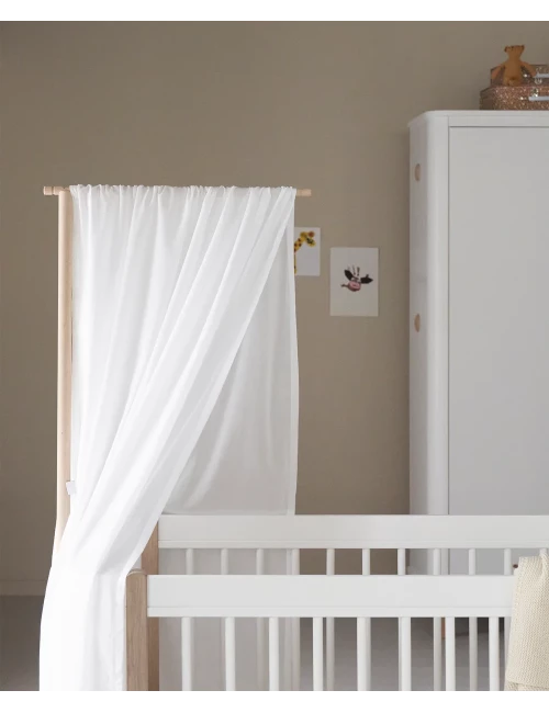 Ciel de lit pour lit bébé évolutif Wood Mini+ - blanc