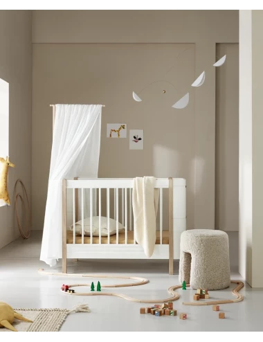 Ciel de lit pour lit bébé évolutif Wood Mini+ - blanc