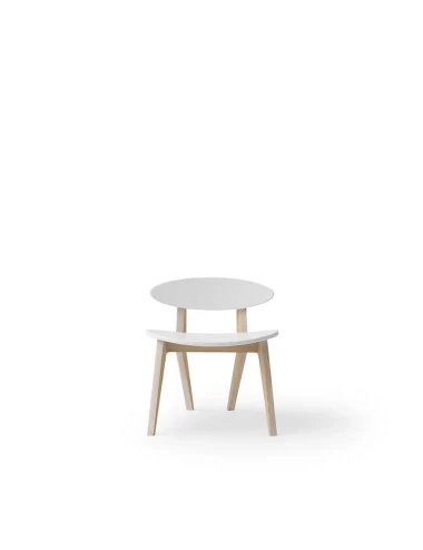Chaise Wood PingPong - Blanc/chêne
