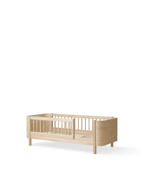 Lit bébé évolutif Wood Mini+ avec kit junior inclus - Chêne