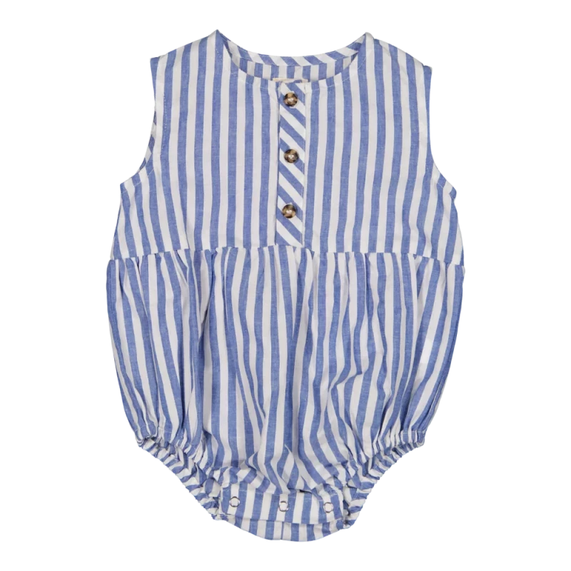 Barboteuse Pio - Rayures Bleues