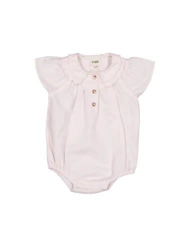 Barboteuse Toinette - lin rose