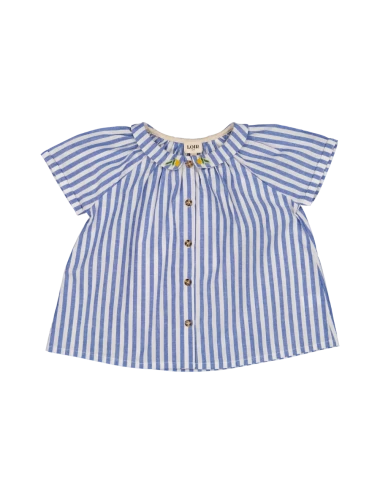 Chemisier Cezanne - Rayures & broderies main