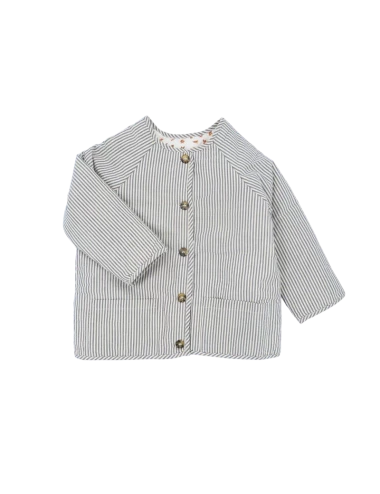 Veste Romee - Plumetis citrons & fines rayures