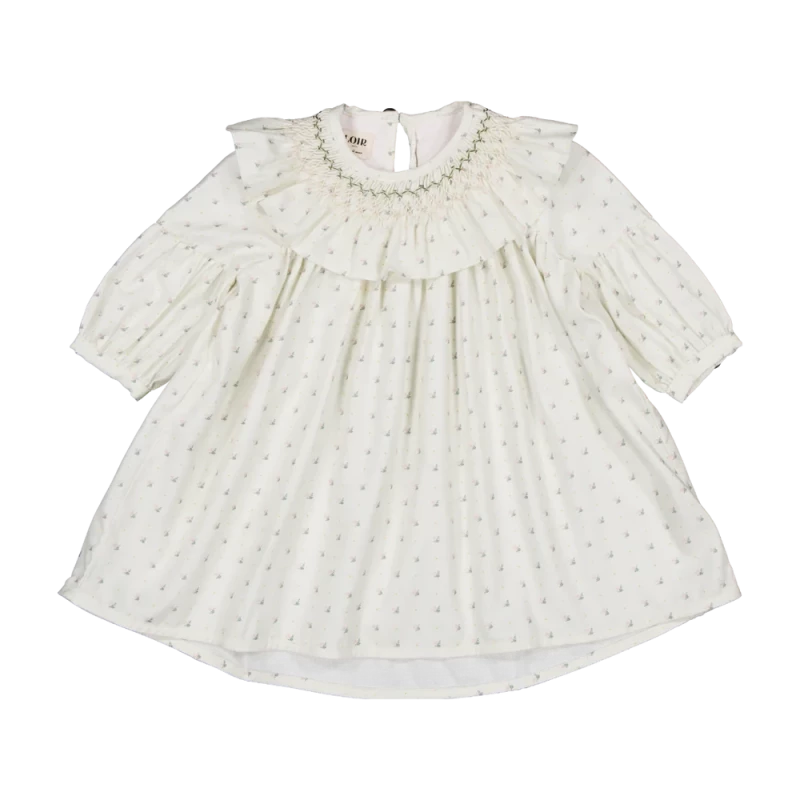 Robe Bianca - Plumetis floral exclusif LOIR paris