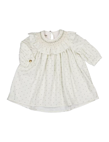 Robe Bianca - Plumetis floral exclusif LOIR paris