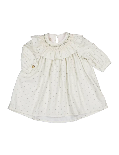 Robe Bianca - Plumetis floral exclusif LOIR paris